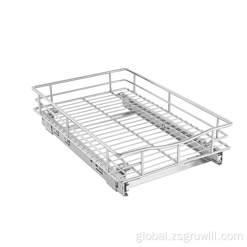 Pull Out Drawer Storage Basket Stainless Steel Pull Out Drawer Storage Baskets Supplier